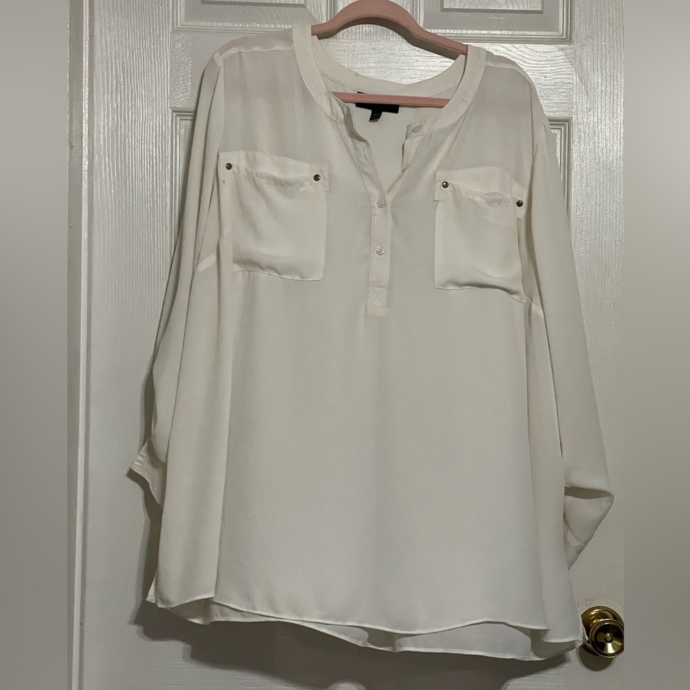 Lane Bryant 26/28 Sheer Tunic Top